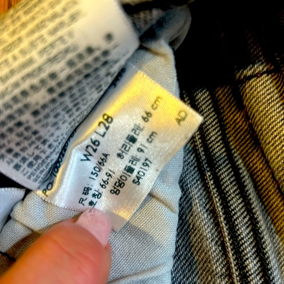 Size26/28 skinny cropped 501 Levi’s black/grey - Picture 2 of 5